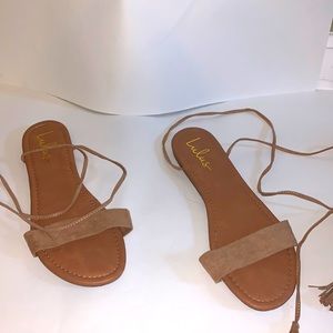 Lace up sandals